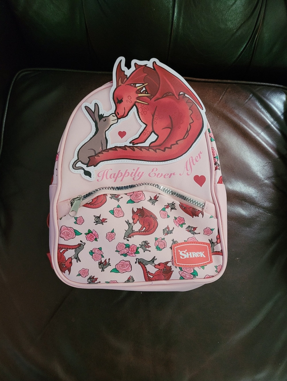 Shrek Pink and Red Mini Backpack - Picture 4 of 6